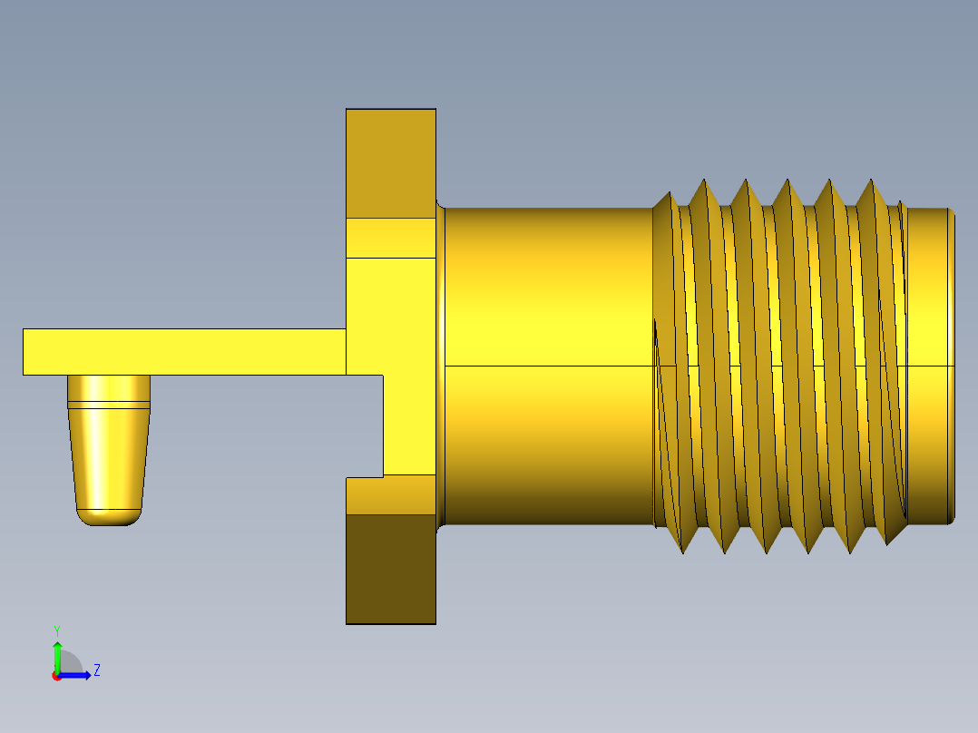 SMA接口68左视图