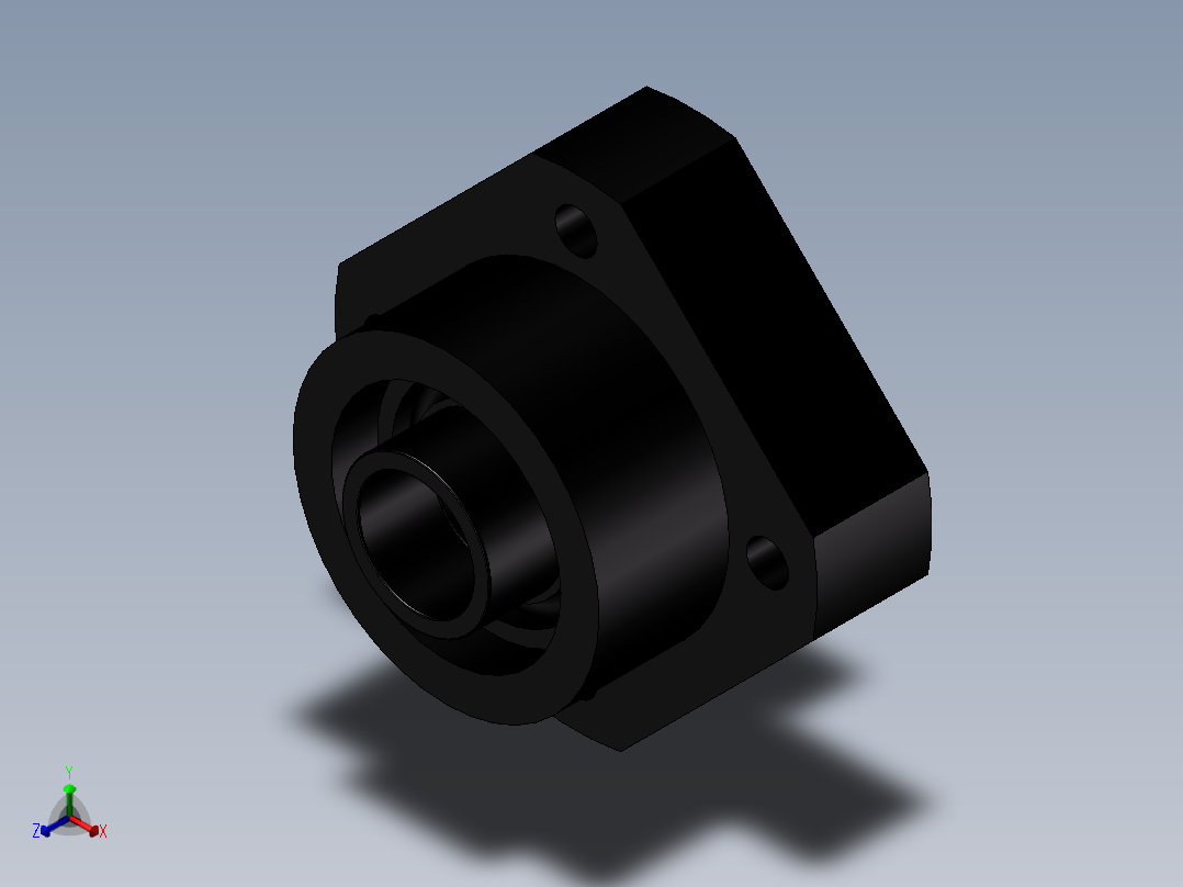 丝杆固定侧LEB01-15主视图