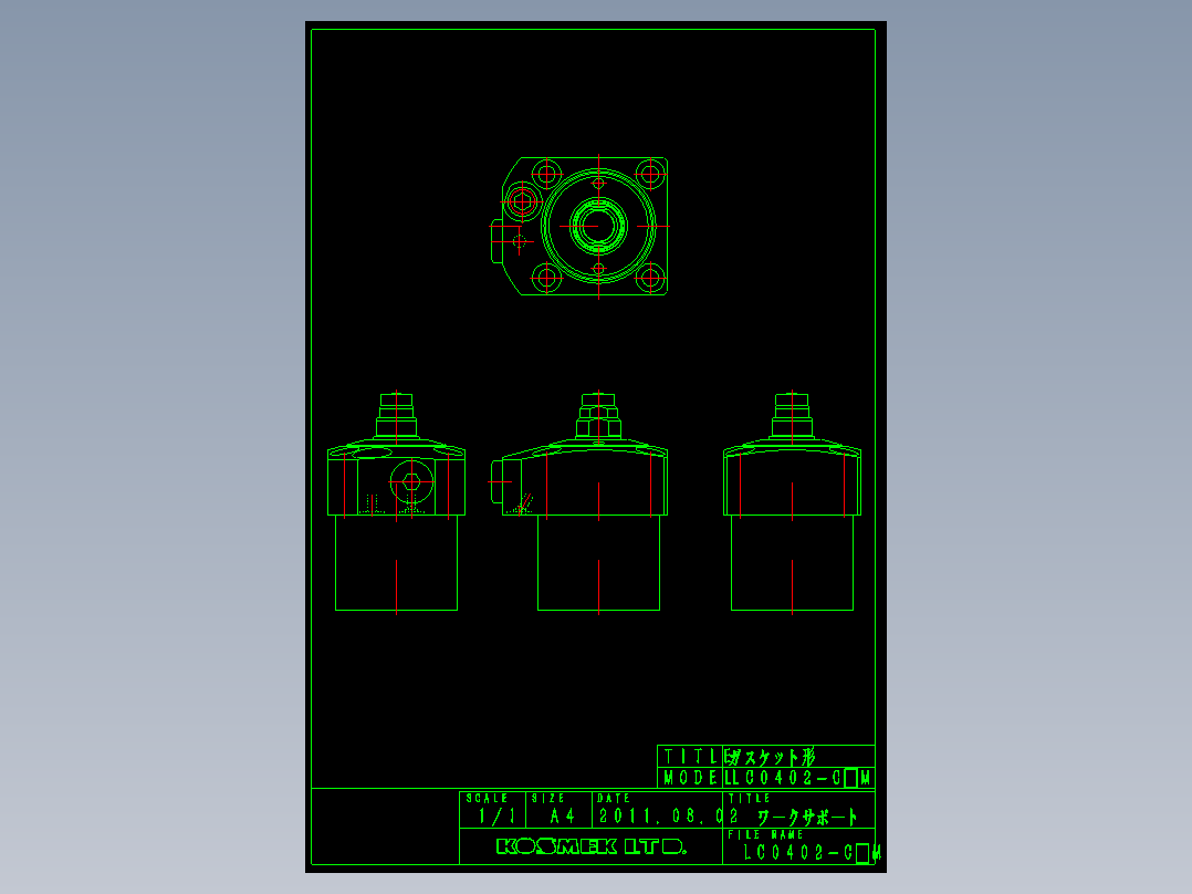 KOSMEKLC0402-CxM多系列多零件图纸模型多系列多零件图纸模型