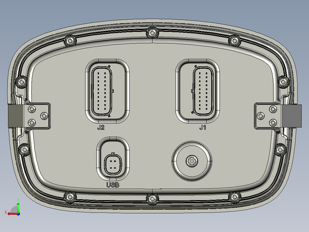 显示面板标准 - 结构 (1)后视图
