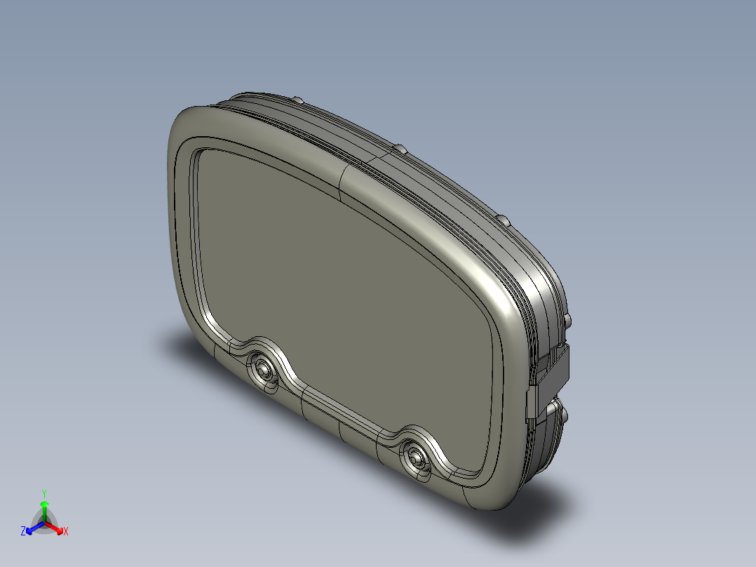 显示面板标准 - 结构 (1)正等轴测图