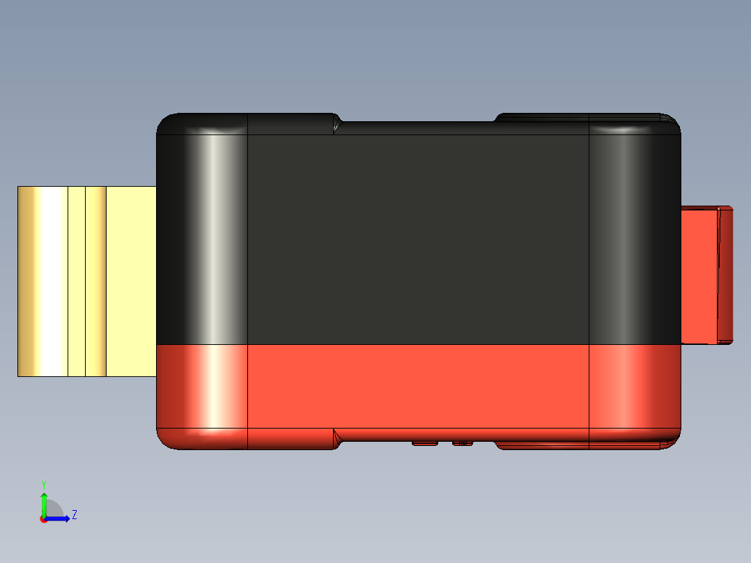 霍尼韦尔V3-101-D8微动开关左视图