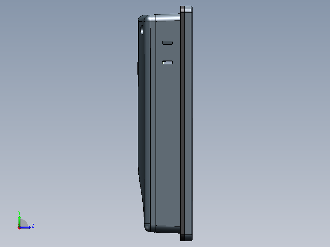 威伦触摸屏左视图