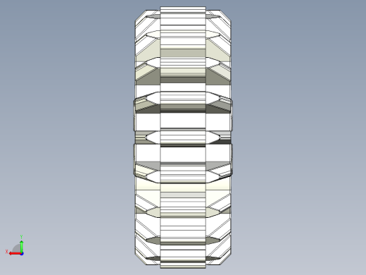32269 White Technic Gear 20 Tooth Double Bevel.STEP后视缩略图