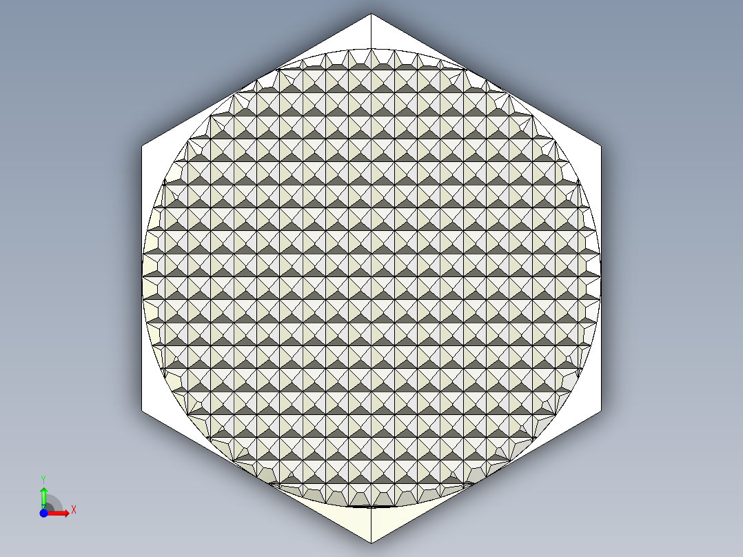 定位配件2269(A)-3D多系列多零件图纸模型前视图