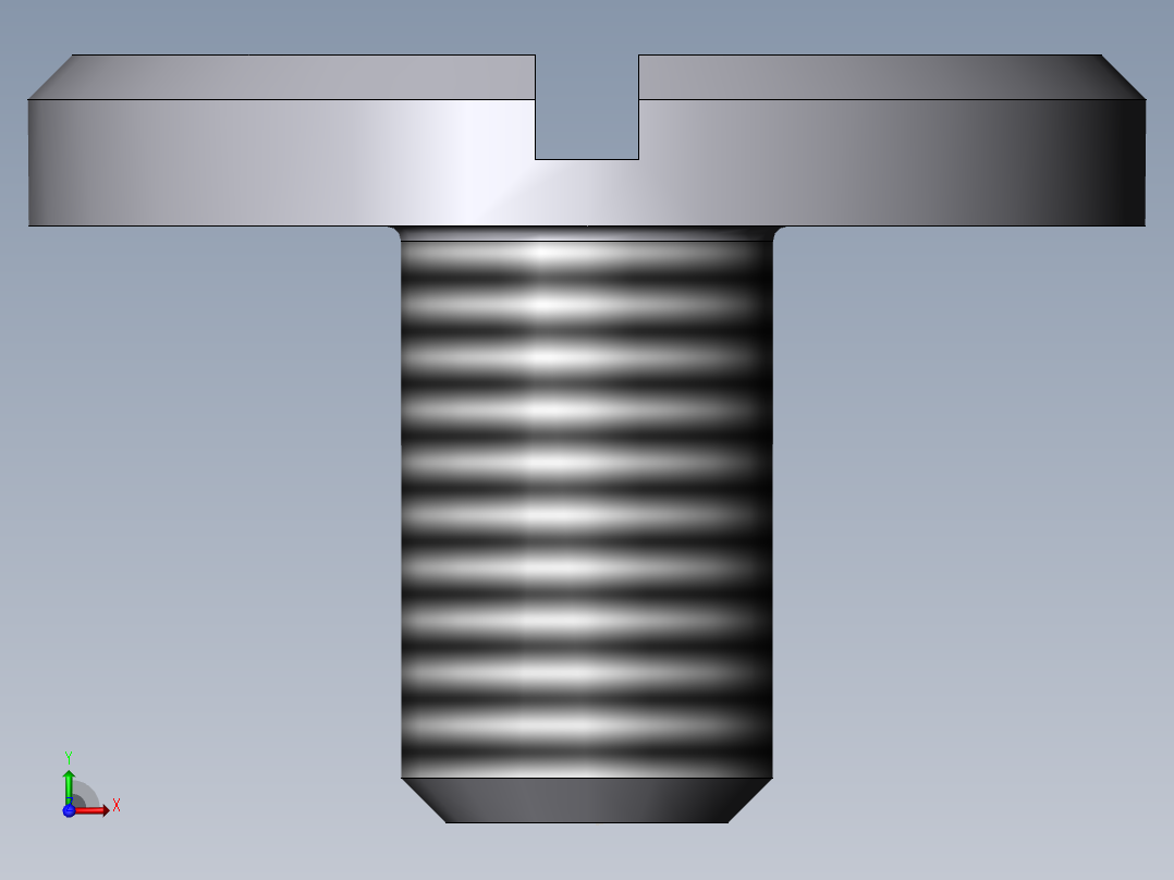 标准螺钉前视图