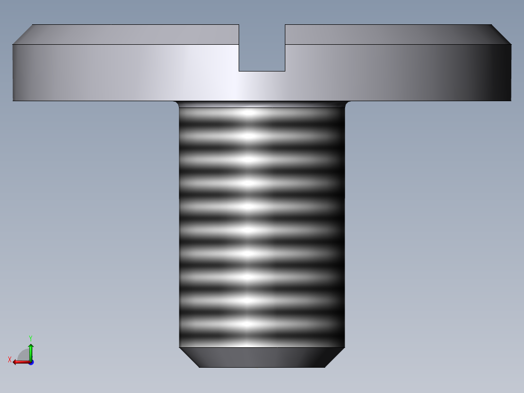 标准螺钉后视图