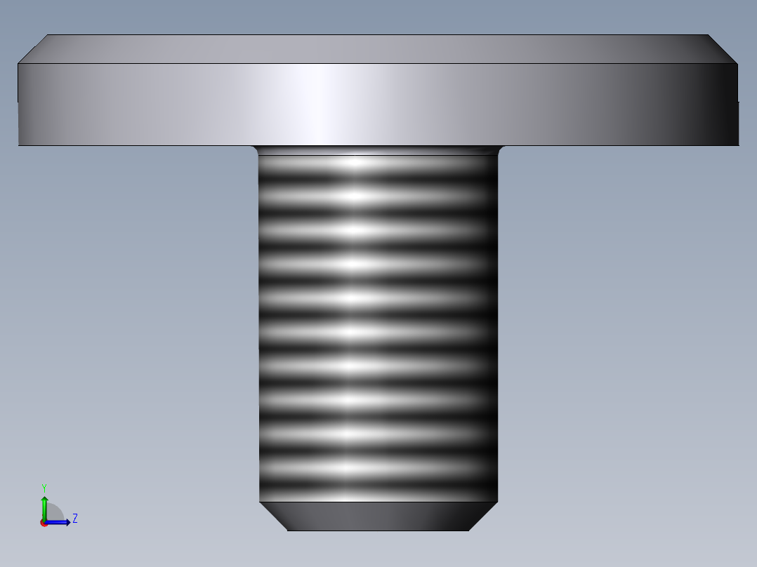 标准螺钉左视图