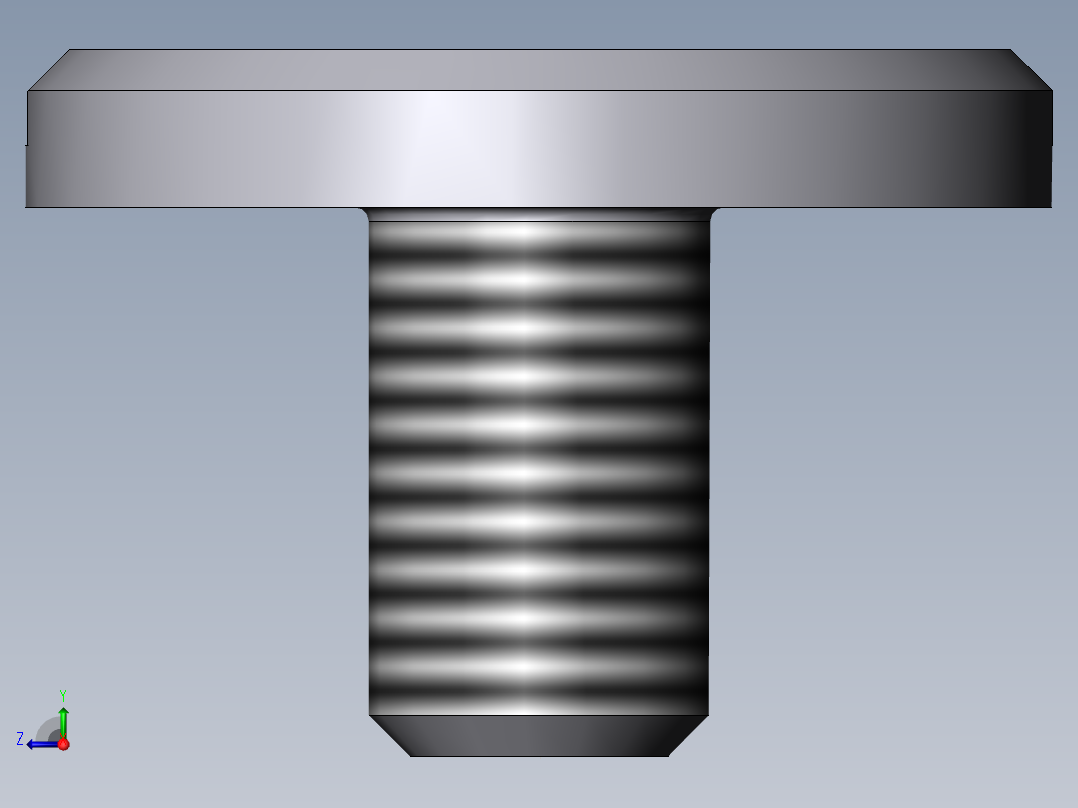 标准螺钉右视图