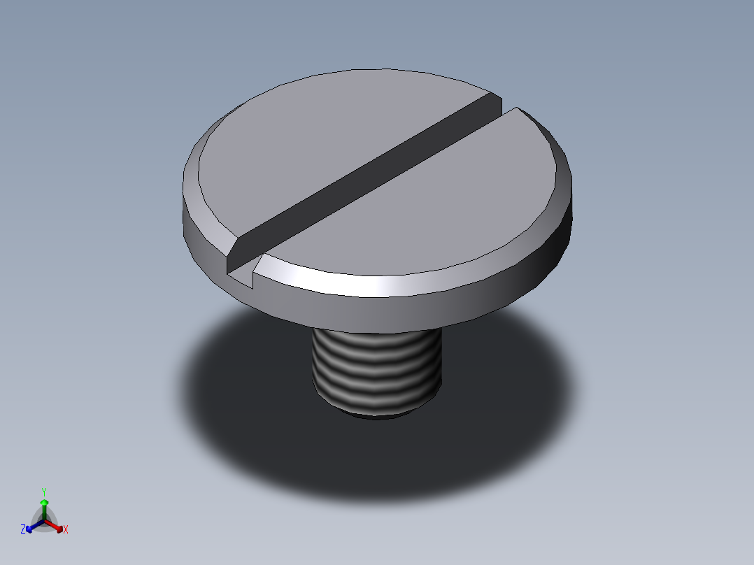 标准螺钉正等轴测图