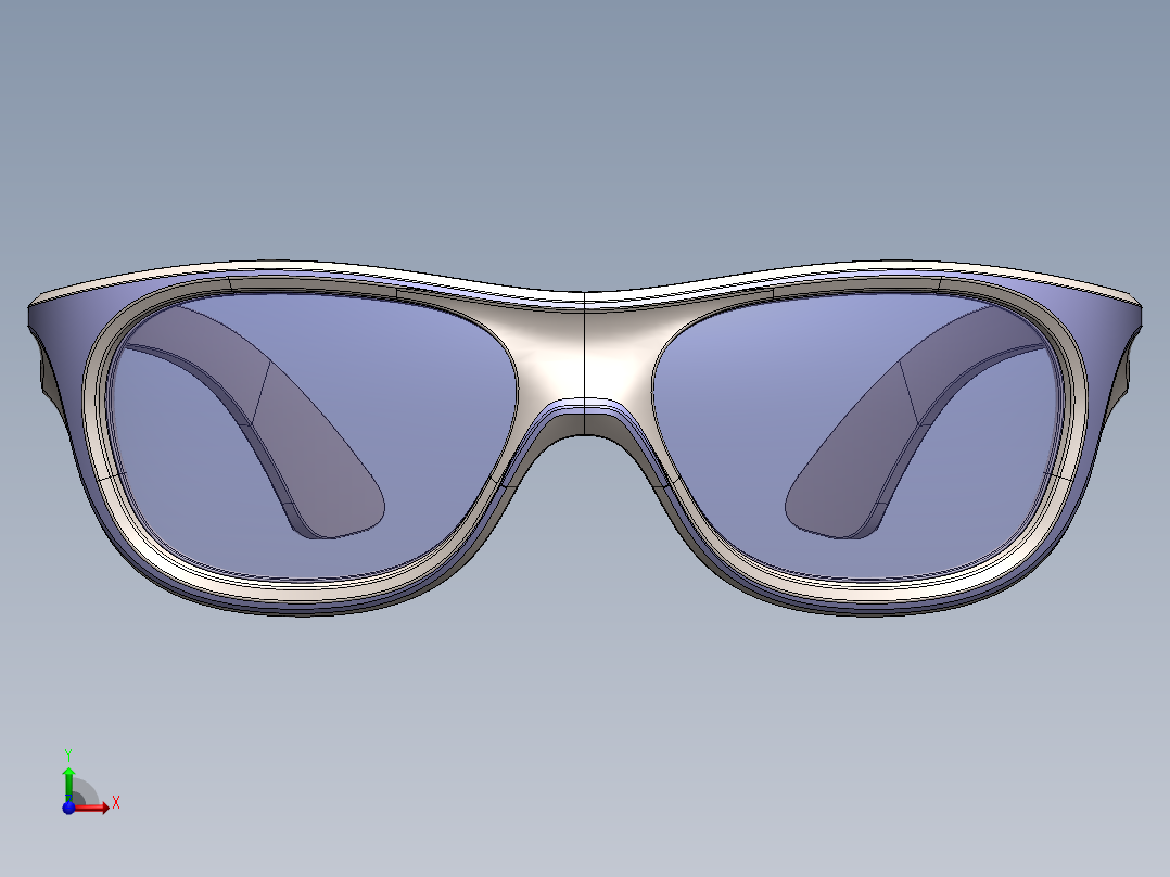 墨镜眼镜前视图