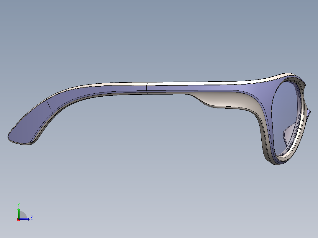 墨镜眼镜左视图