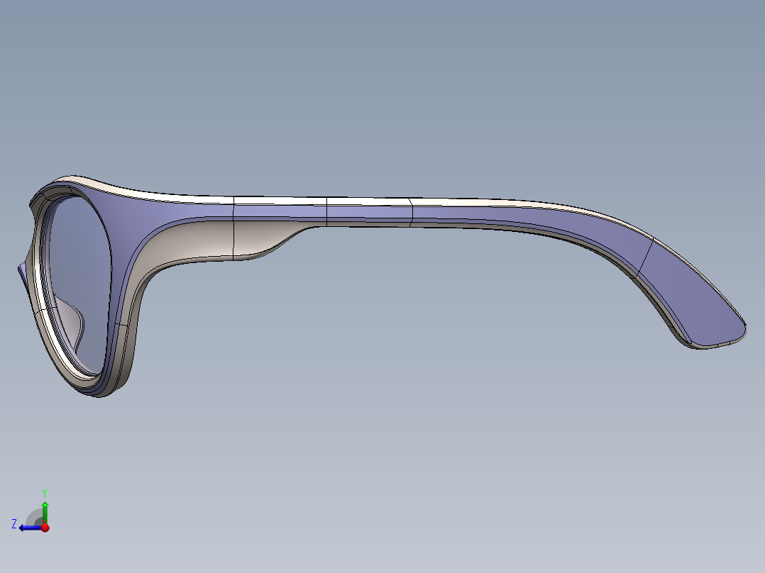 墨镜眼镜右视图