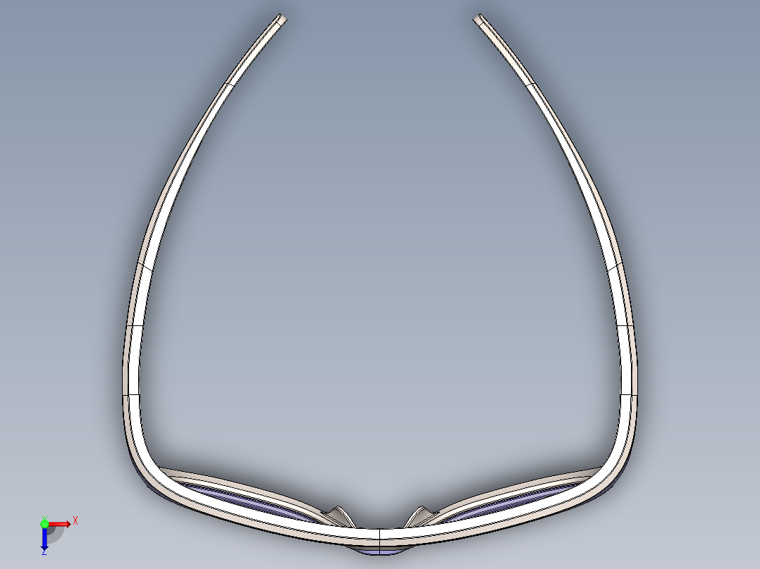 墨镜眼镜俯视图