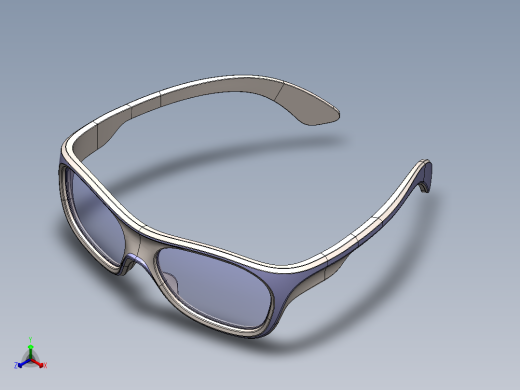 墨镜眼镜正等轴测缩略图