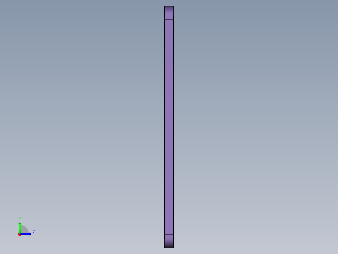 一款平板电脑外壳精铣内腔程序模型左视图
