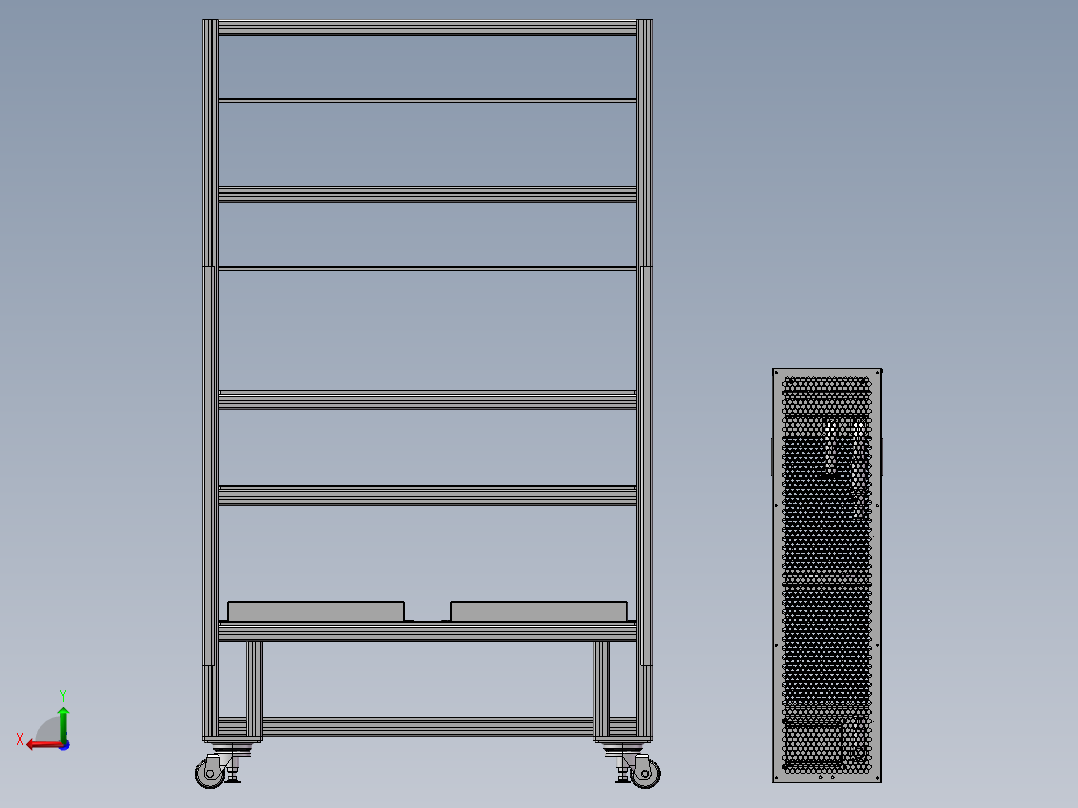 芯片测试机台管路20240422后视图