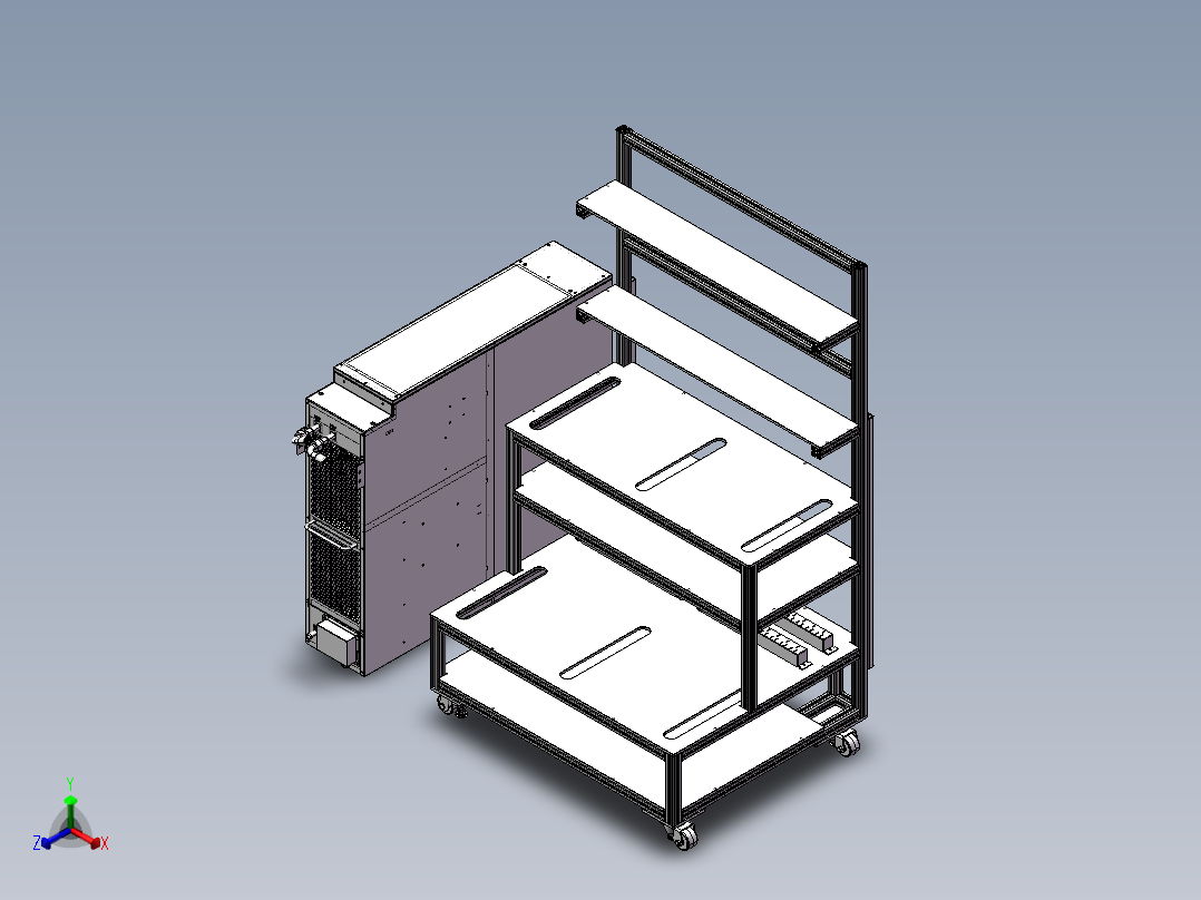 芯片测试机台管路20240422正等轴测图