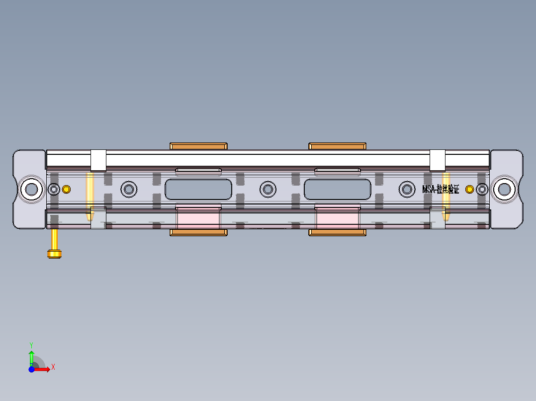 MSA-CNC2小件CNC工装夹具三维模型-快换-190511前视图