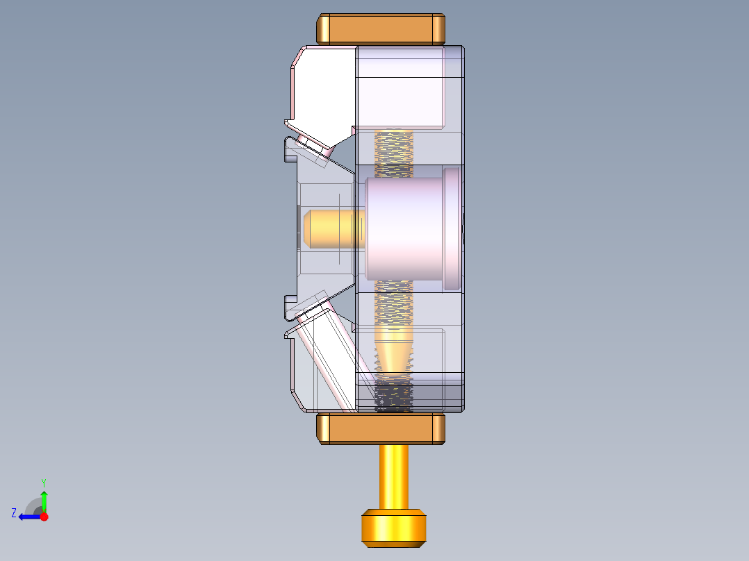 MSA-CNC2小件CNC工装夹具三维模型-快换-190511右视图