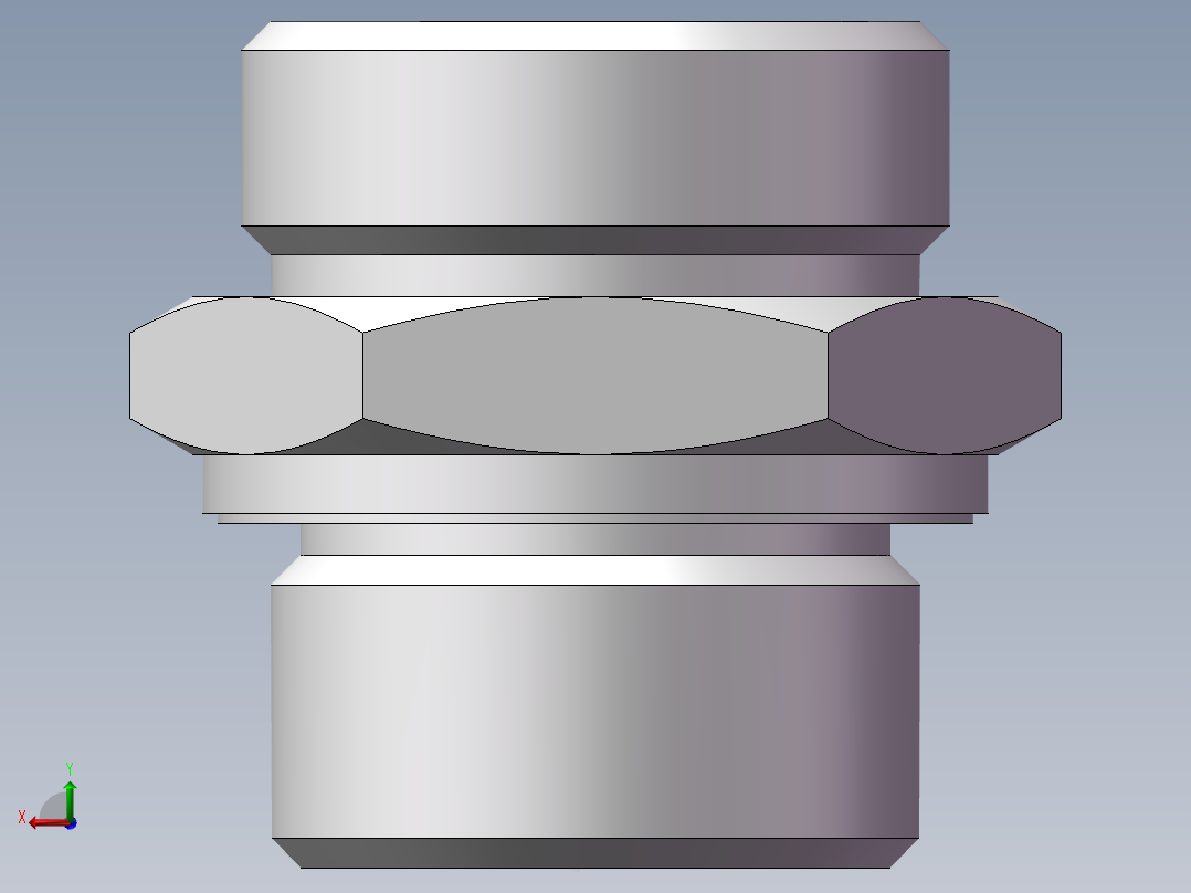 公制螺纹ED密封、1CM-36-33WD后视图