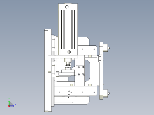 举升定位机构左视缩略图