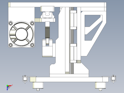 举升定位机构俯视缩略图
