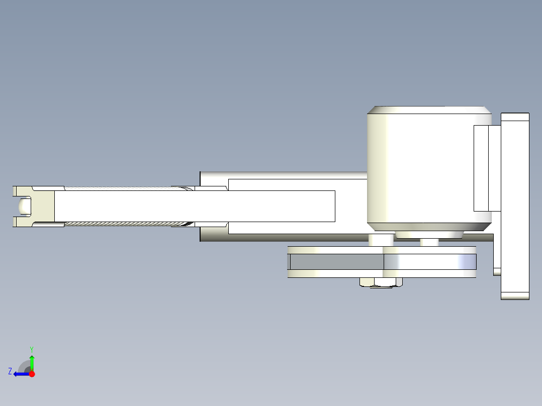 凸轮弹簧锤右视图