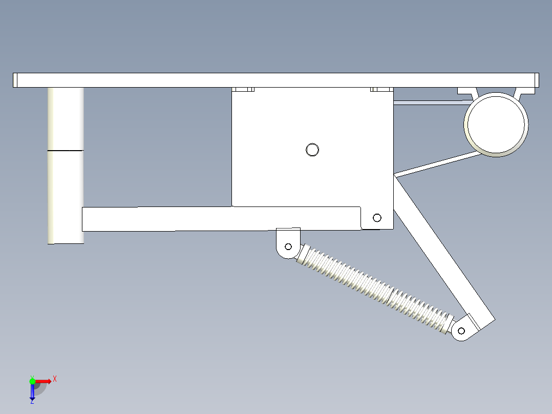 凸轮弹簧锤俯视图