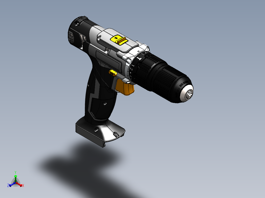 电钻(10)正等轴测图