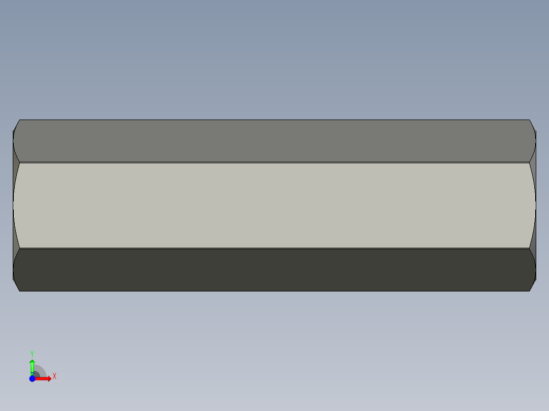 六角支柱PLSBRK10-35-M6-N6前视图