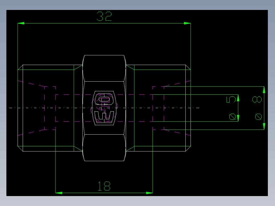 PARKER管接头EO Union G08S71X_front