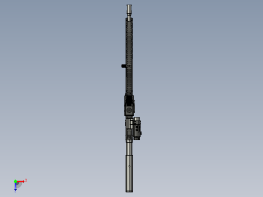 手枪左轮冲锋枪老式狙击步枪设计3D图纸veles-ii-g-1 3 STP俯视缩略图