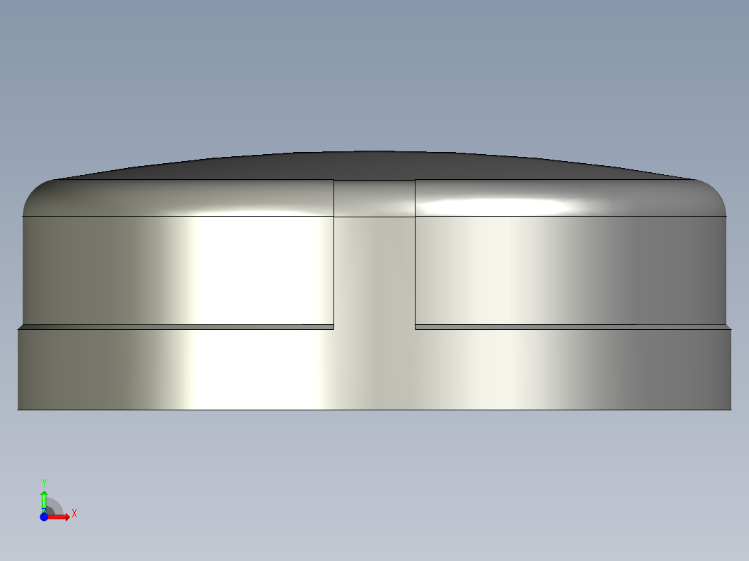 螺纹管圆管帽 DN100前视图