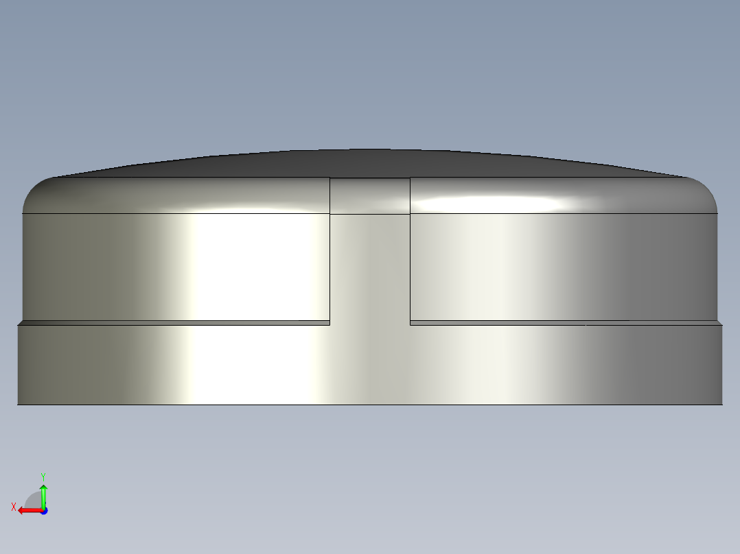 螺纹管圆管帽 DN100后视图