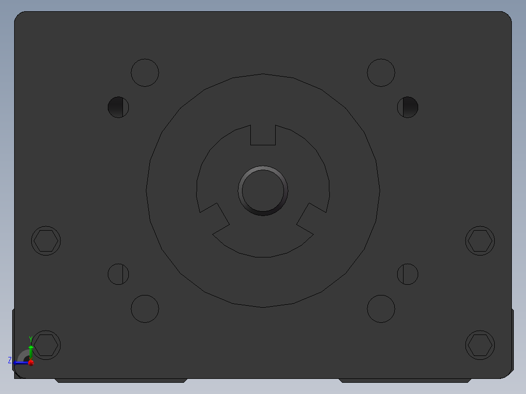 丝杆模组 上银 KK6010P-600A1-F0右视图