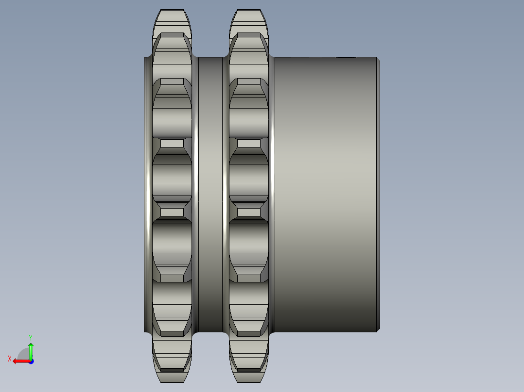 ZDSB-04-09主动链轮12A-2-17Z后视图