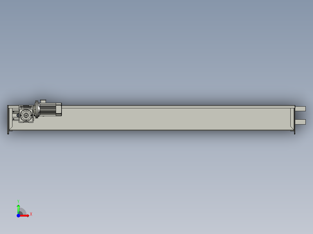 自动升降环形动力生产称重线设计-Cisternpowerperiodofcombination水槽动力段组合-V2前视图