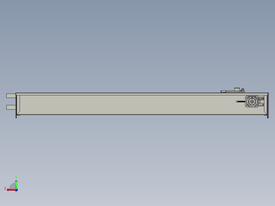 自动升降环形动力生产称重线设计-Cisternpowerperiodofcombination水槽动力段组合-V2后视图