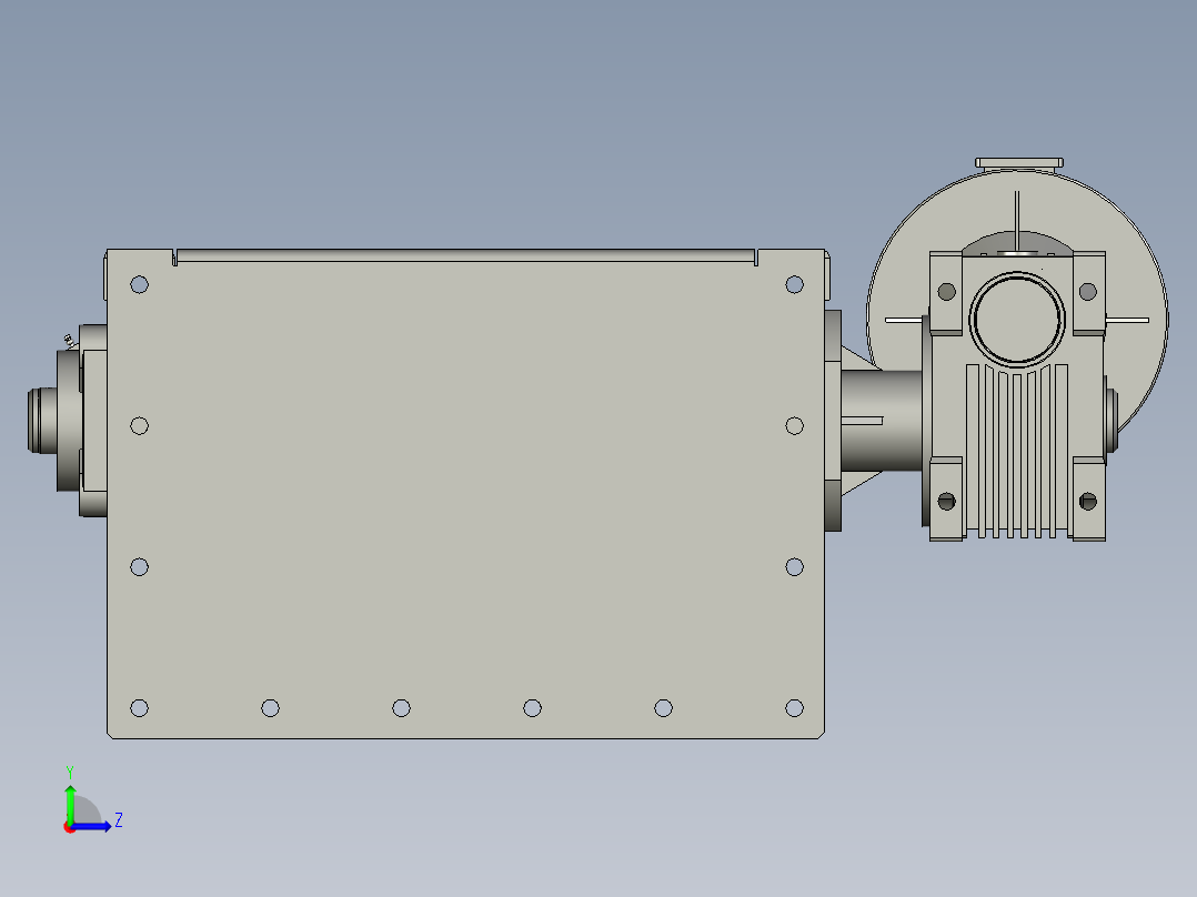 自动升降环形动力生产称重线设计-Cisternpowerperiodofcombination水槽动力段组合-V2左视图