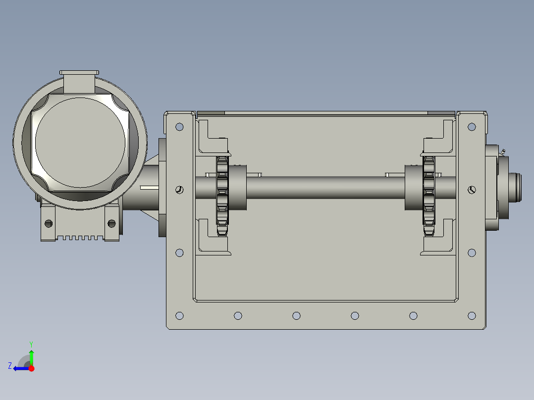 自动升降环形动力生产称重线设计-Cisternpowerperiodofcombination水槽动力段组合-V2右视图