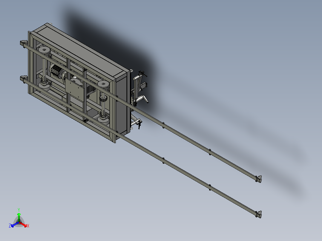 料架车正等轴测图