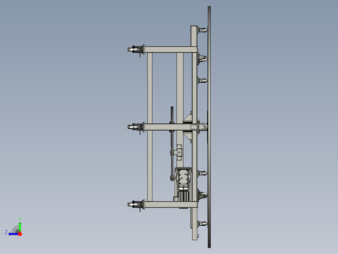 旋转台装配体1右视图