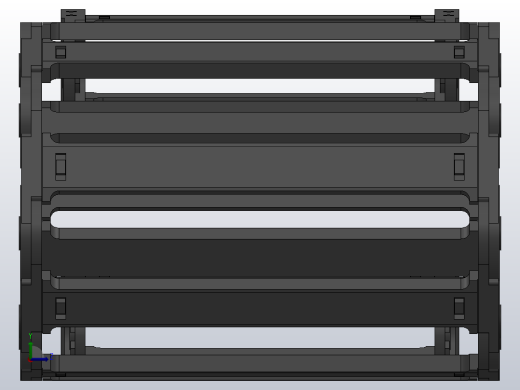 内高35弯曲半径75两侧打开型DA桥式拖链DMD35BDA-35-250-75R-30左视缩略图