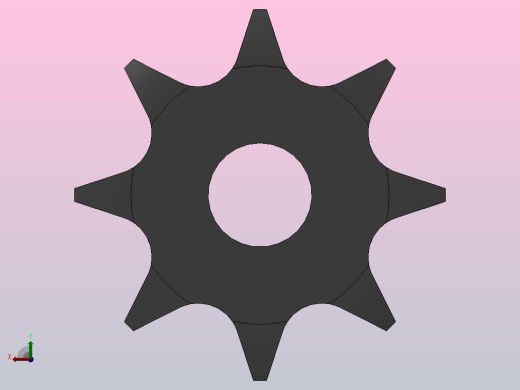 直孔链轮06B型_8-06B-1后视缩略图