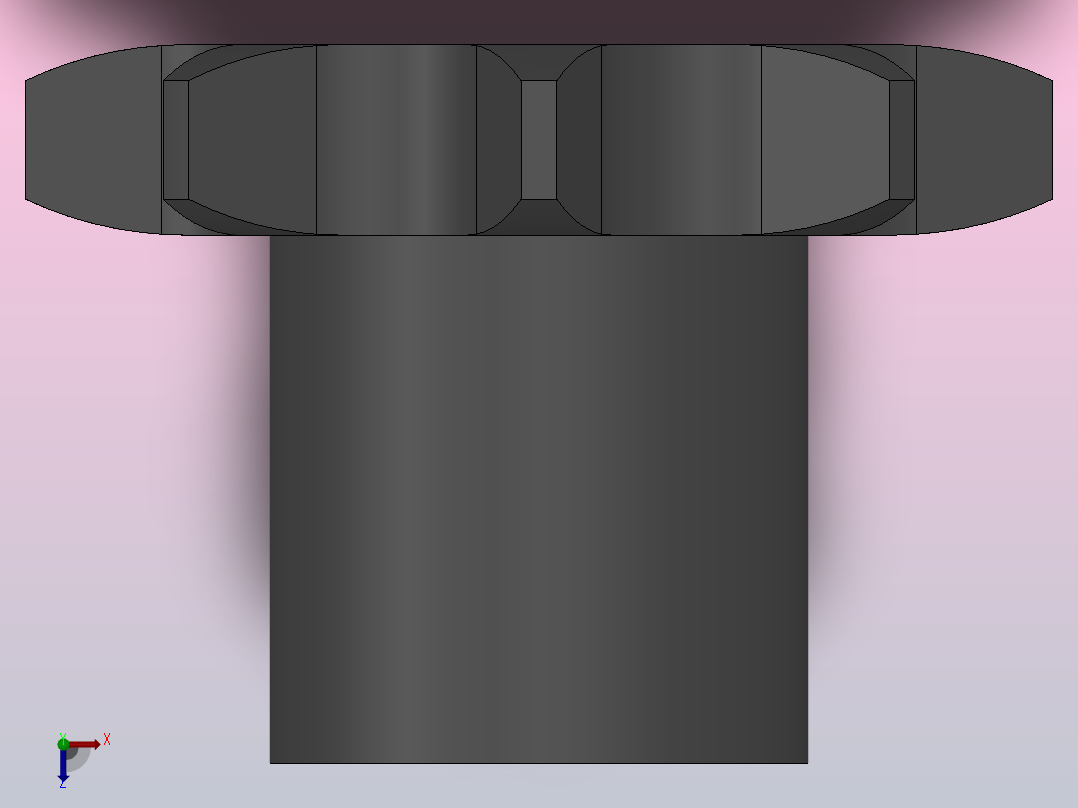直孔链轮06B型_8-06B-1俯视图