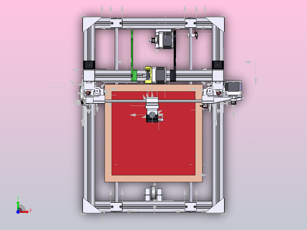 Bruta 3-自制3D打印机前视图