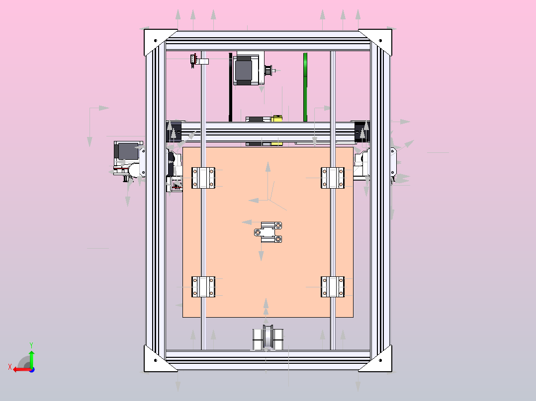 Bruta 3-自制3D打印机后视图