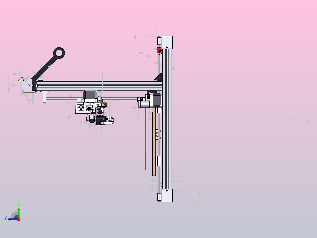Bruta 3-自制3D打印机右视图
