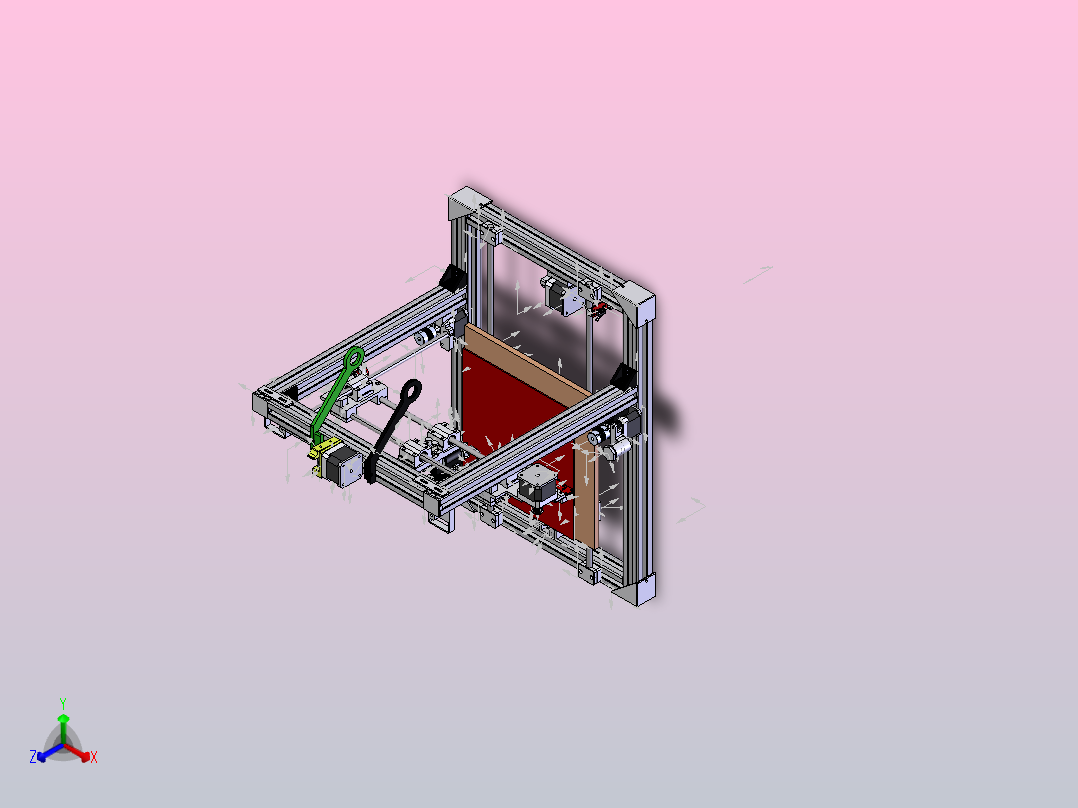 Bruta 3-自制3D打印机正等轴测图
